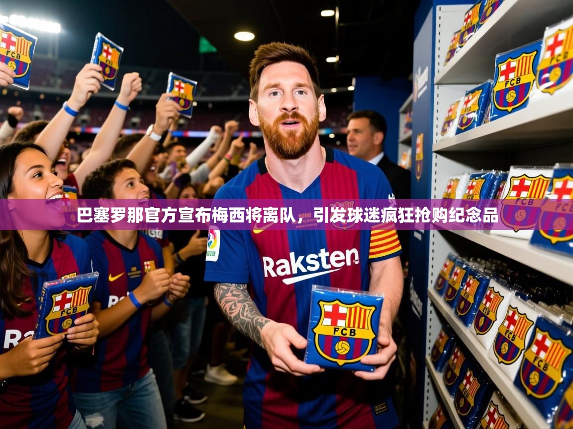2025爱游戏体育在线客服巴塞罗那官方宣布梅西将离队，引发球迷疯狂抢购纪念品  第1张