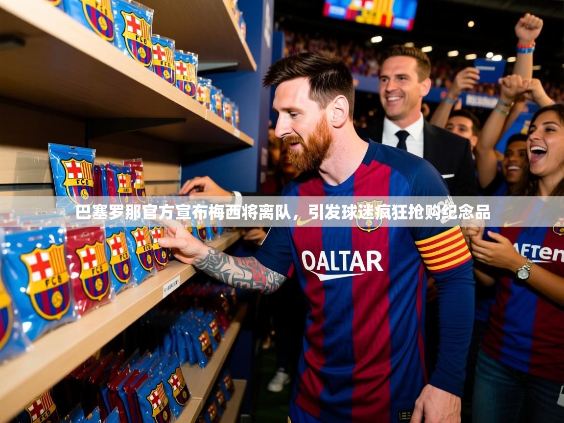 2025爱游戏体育在线客服巴塞罗那官方宣布梅西将离队，引发球迷疯狂抢购纪念品  第2张