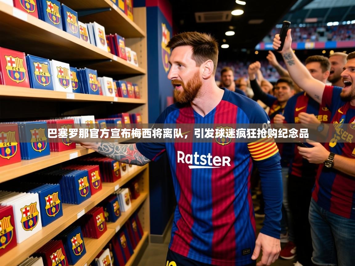 2025爱游戏体育在线客服巴塞罗那官方宣布梅西将离队，引发球迷疯狂抢购纪念品  第3张